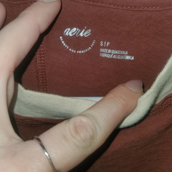 Aerie Brown and Cream Top - Picture 3 of 3